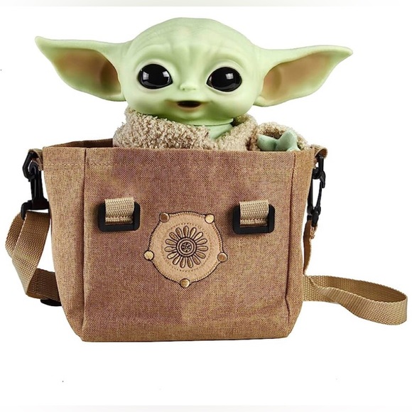 Star Wars GROGU Plush 11”Inch Toy,,Character Figure W/Soft Body Sounds & Carrier - Picture 4 of 5